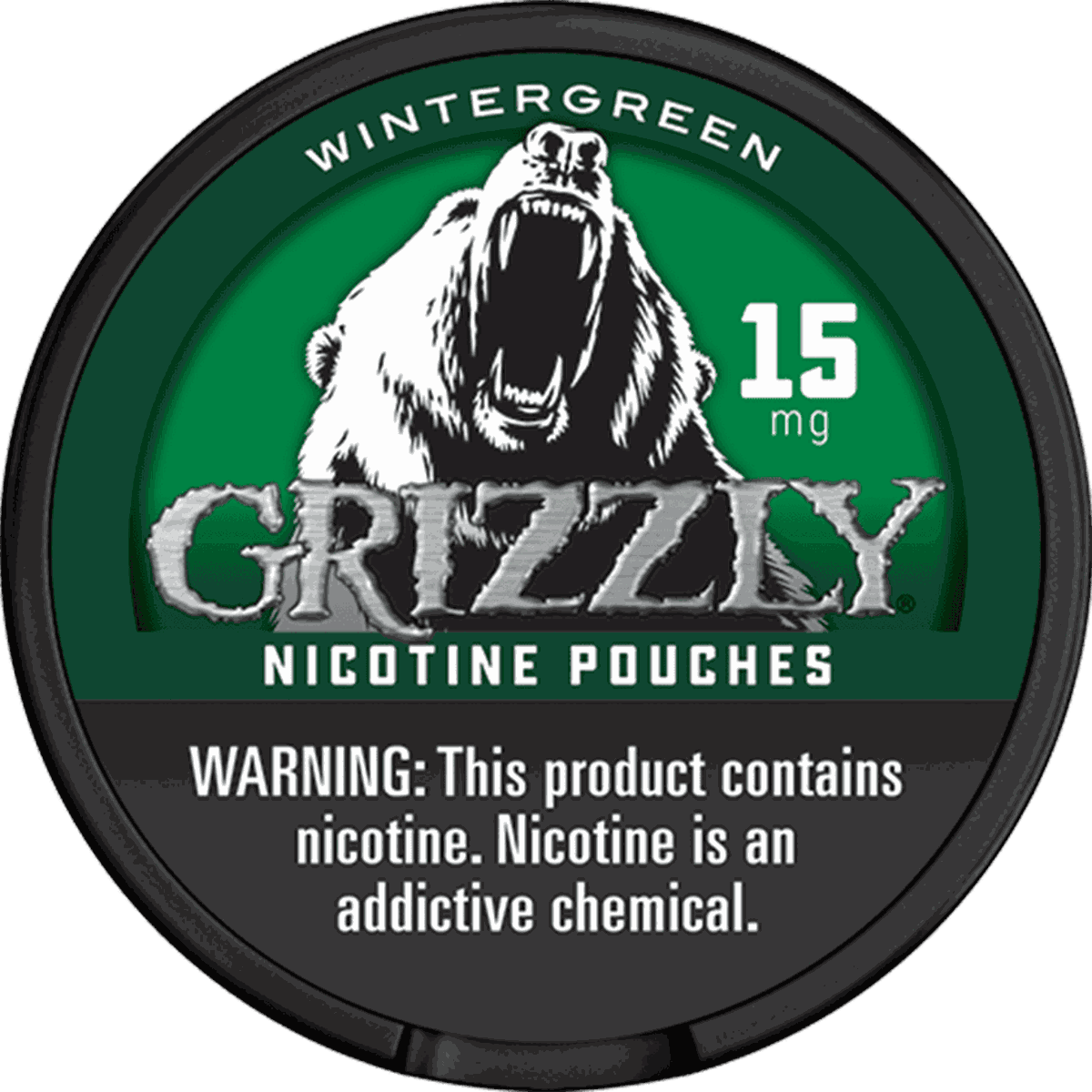Grizzly Wintergreen 15mg