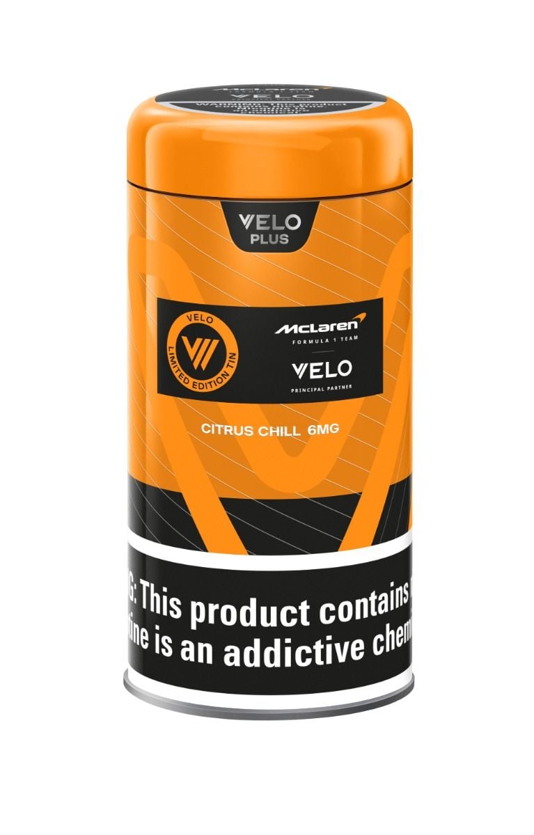 Velo Plus McLaren Tin Citrus Chill 6MG - Bundled