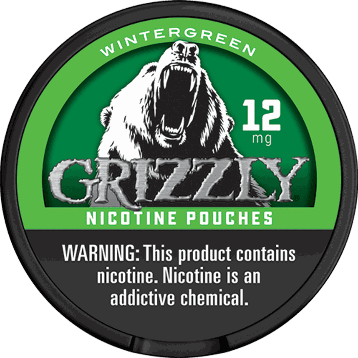 Grizzly Wintergreen 12mg