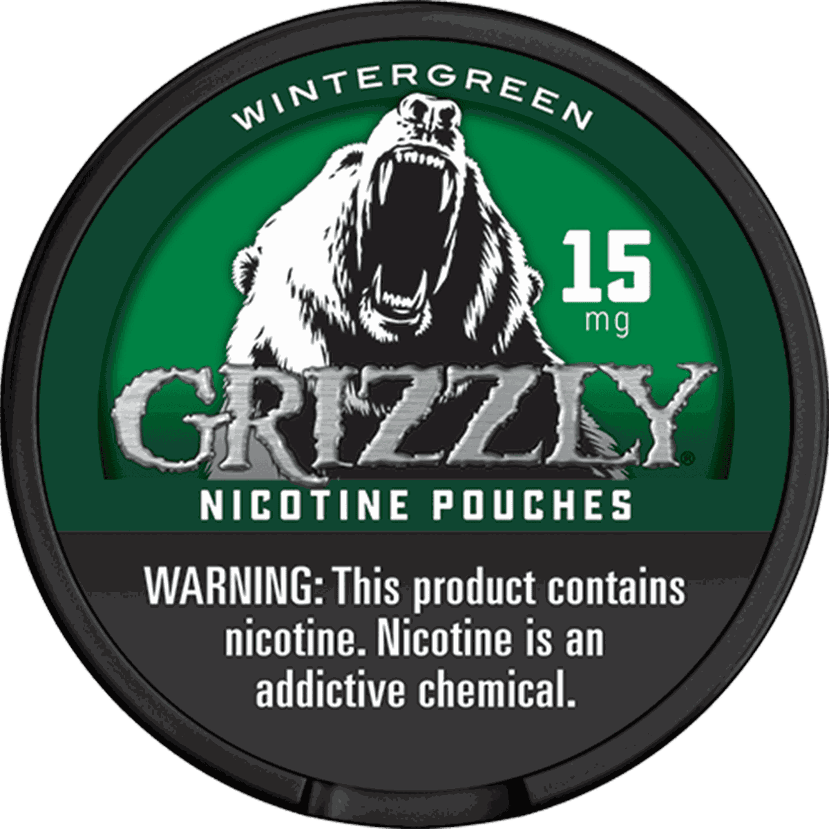 Grizzly Wintergreen 15mg