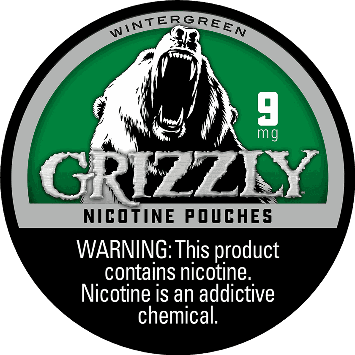 Buy Grizzly Wintergreen 9mg Online - From $4.49