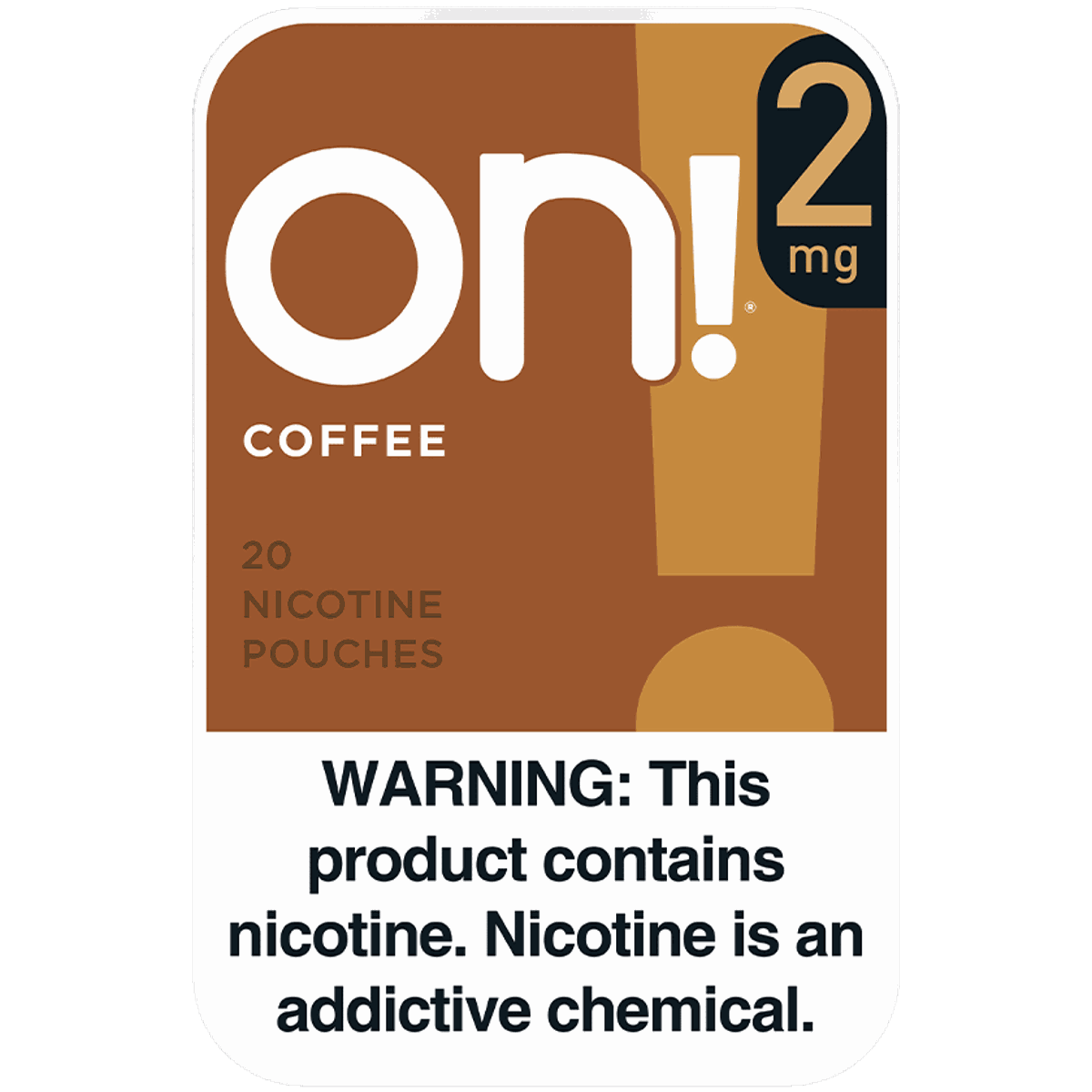 onn tobacco products ON! Nicotine Pouches Mint 2mg / 5 Pack A mini dry pouch will On! Coffee 8mg