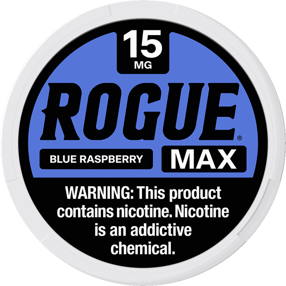 rogue smokeless tobacco Nicotine Pouches Wintergreen | Rogue Max Blue Raspberry 15mg