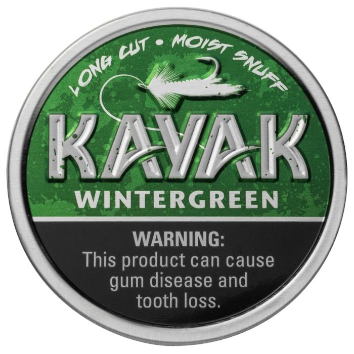 Wintergreen Long Cut Moist Snuff Tobacco Kayak Tobacco, 45 OFF