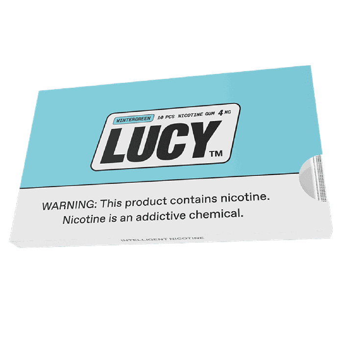 Lucy Wintergreen 4MG, Nicotine Gum Lucy Wintergreen 4MG, Nicotine Gum