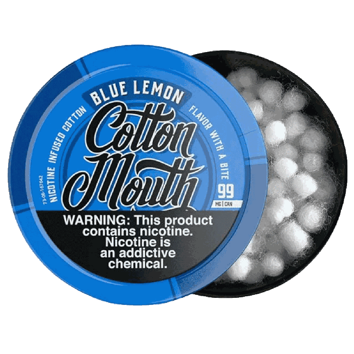 Cotton Mouth Blue Lemon Nicotine Infused Cotton Cotton Mouth Blue Lemon Nicotine Infused Cotton
