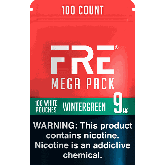 FRE Wintergreen Mega Pack 9MG Nicotine Pouches