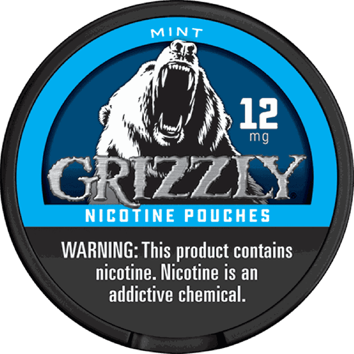 Grizzly Mint 12MG Nicotine Pouches Grizzly Mint 12MG Nicotine Pouches