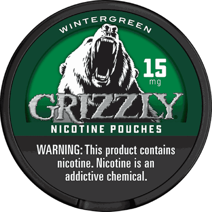 Grizzly Wintergreen 15MG Nicotine Pouches Grizzly Wintergreen 15MG Nicotine Pouches