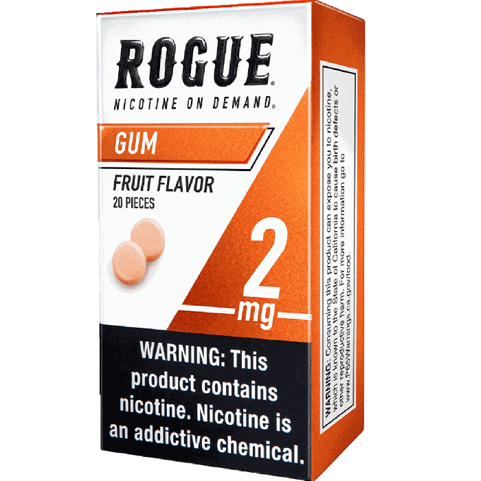 tobacco flavored gum Order Rogue 2mg Fruit Nicotine Gums