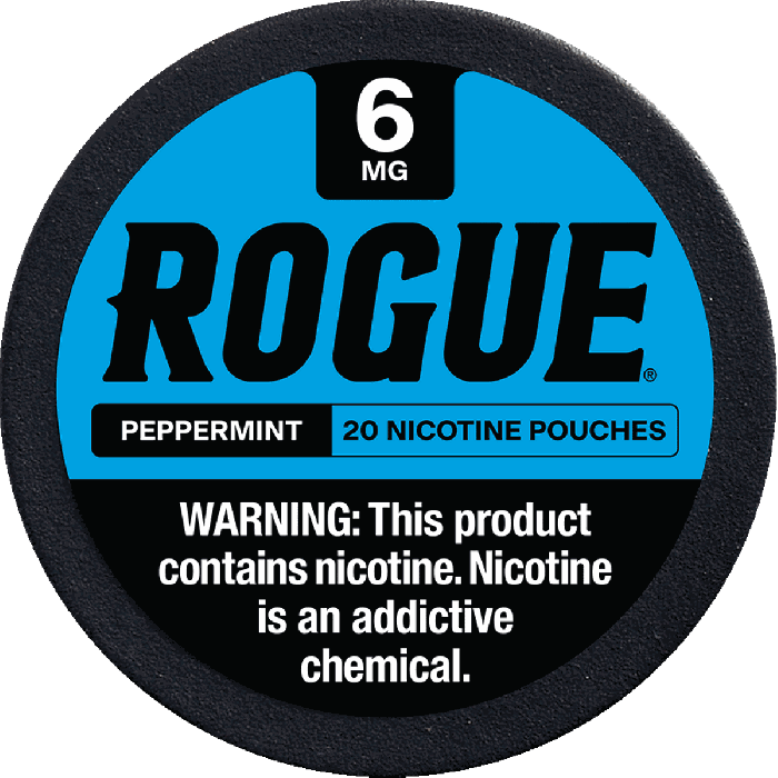 Rogue Peppermint 6mg Slim Dry Strong Nicotine Pouches