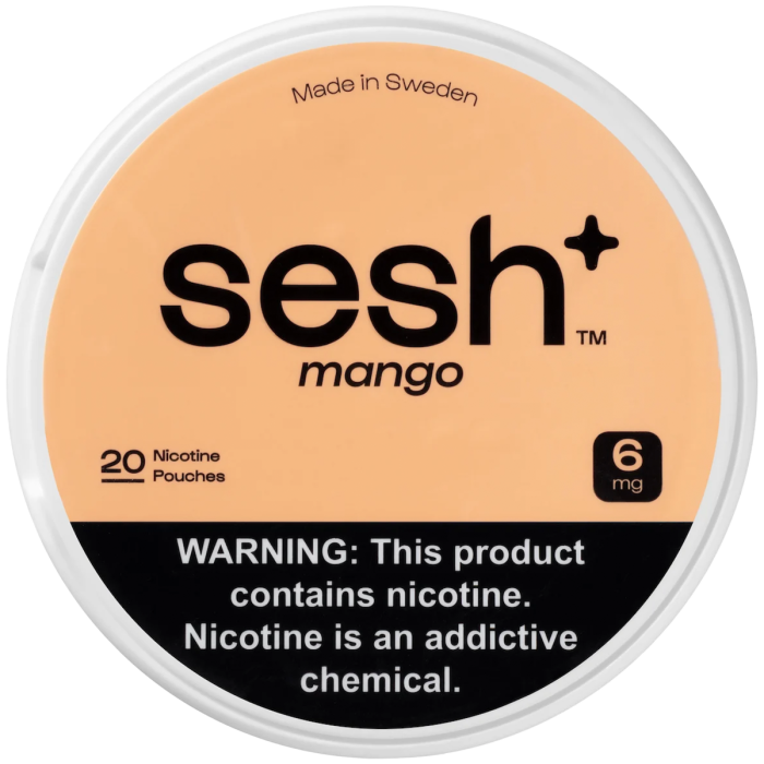 Sesh+ Mango 6mg Nicotine Pouches