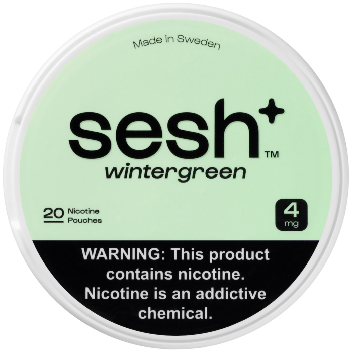 Sesh+ Wintergreen 4mg Nicotine Pouches