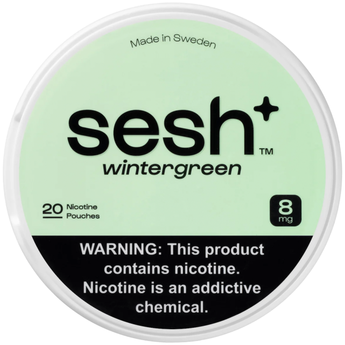 Sesh+ Wintergreen 8mg Nicotine Pouches