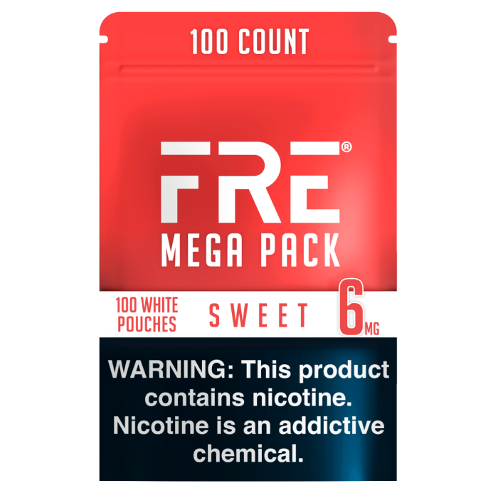 FRE Sweet Mega Pack 6MG Nicotine Pouches - Bundle
