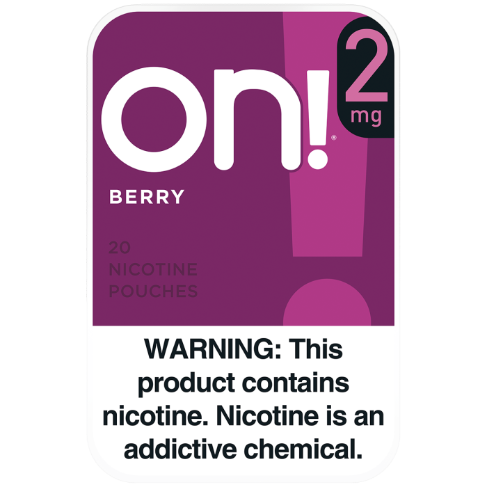 On! 2MG Berry Mini Dry Nicotine Pouches