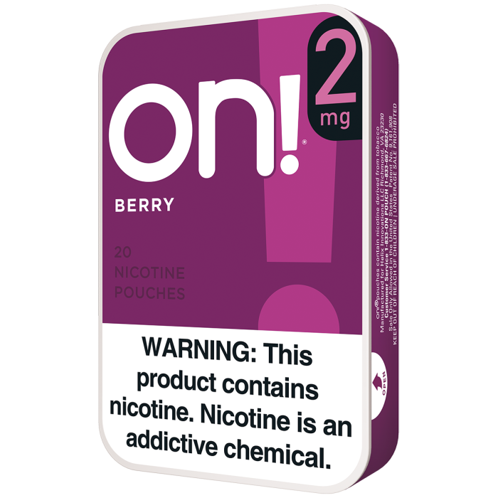 On! 2MG Berry Mini Dry Nicotine Pouches
