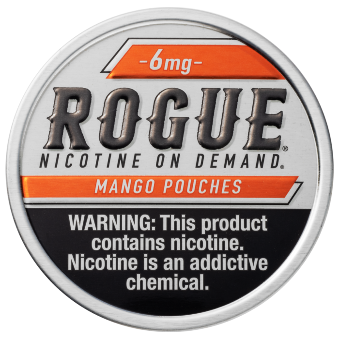Rogue 6MG Mango Slim Dry Strong Nicotine Pouches Rogue 6MG Mango Slim Dry Strong Nicotine Pouches