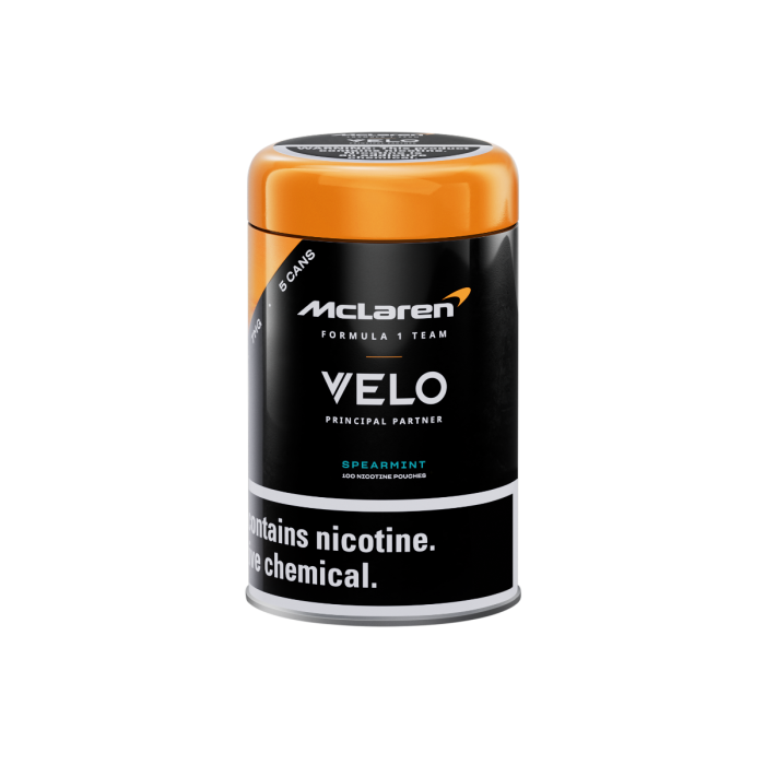 Velo x McLaren Formula 1 Limited Edition Tin - Spearmint 7mg - Bundled