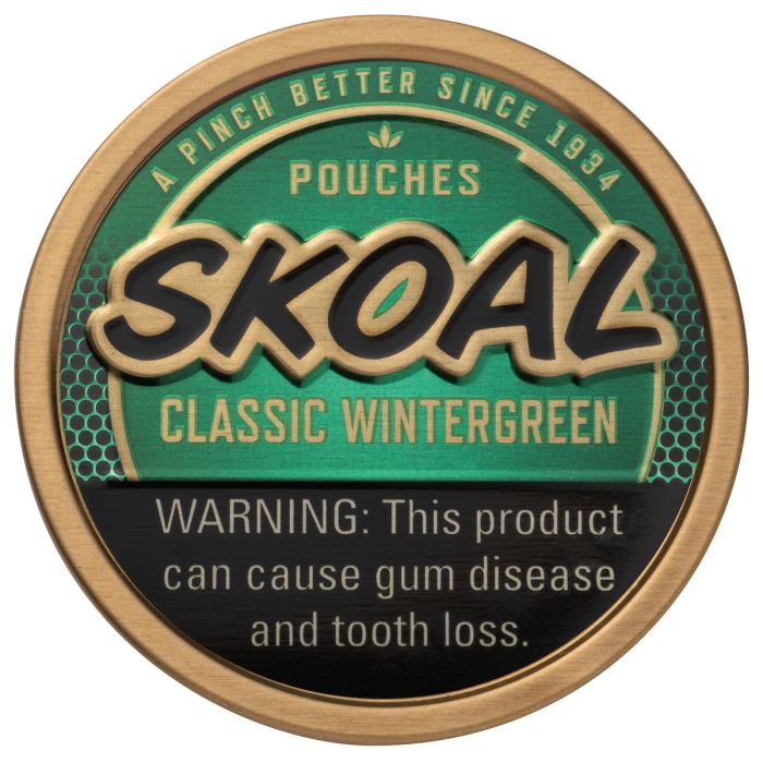 Skoal Wintergreen, .82oz, POUCHES