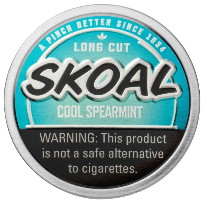 Skoal Cool Spearmint, 1.2oz, Long Cut