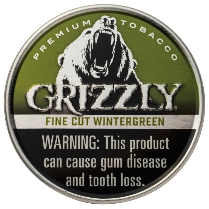 Grizzly Wintergreen, 1.2oz, Fine Cut