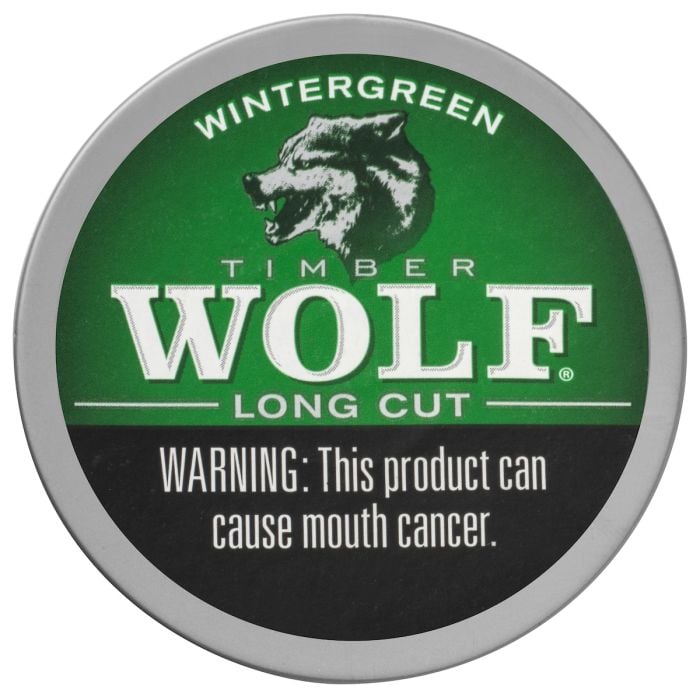 Timber Wolf Wintergreen, 1.2oz, Long Cut