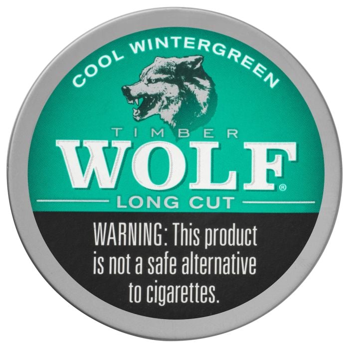 Timber Wolf COOL Wintergreen, 1.2oz, Long Cut