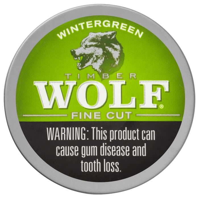 Timber Wolf Wintergreen, 1.2oz, Fine Cut