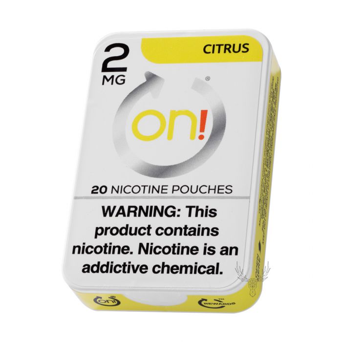 On! 2MG Citrus Mini Dry Nicotine Pouches