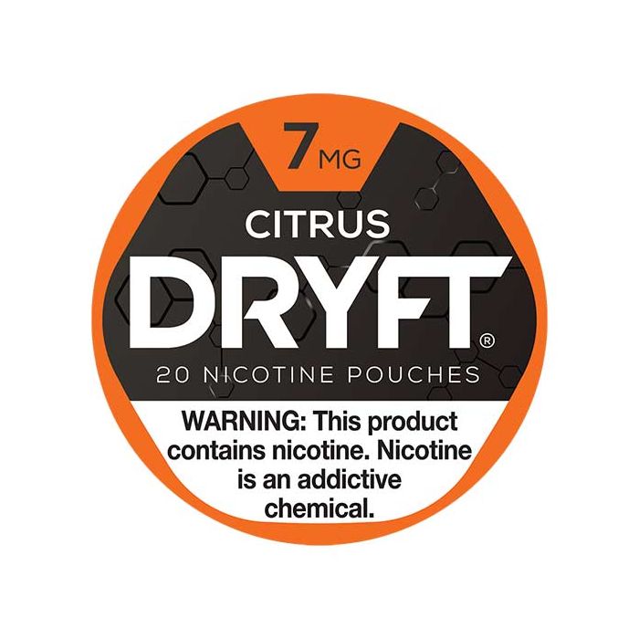 Dryft Citrus, 7mg, White Dry Mini