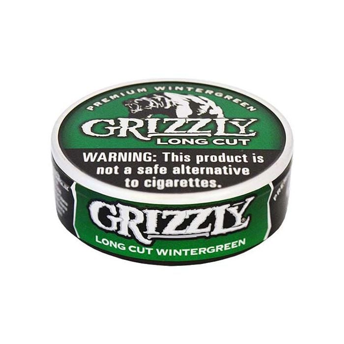 Order Grizzly Wintergreen 1.2oz Long Cut Northerner US How Many Pouches Are In A Can Of Grizzly Wintergreen