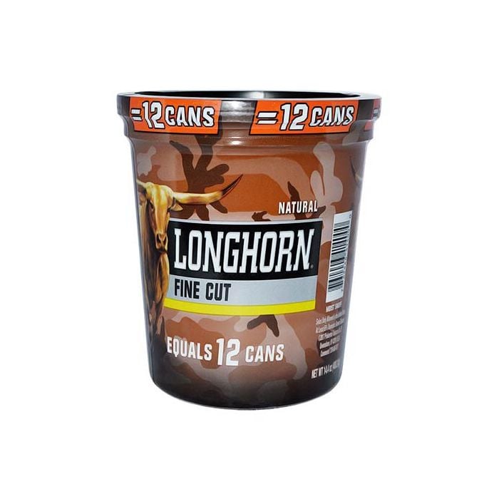 Longhorn Natural Large Tub, 14.4oz, Fine Cut