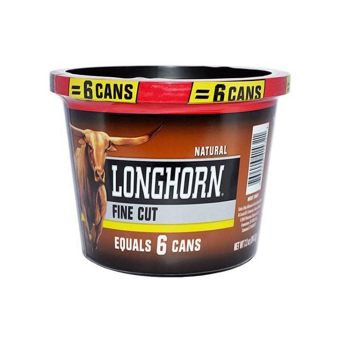 Longhorn Natural Small Tub, 7.2oz, Fine Cut
