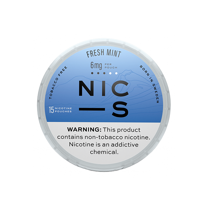 NIC-S Fresh Mint 6MG Nicotine Pouches