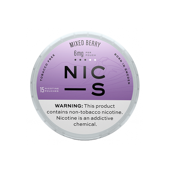 NIC-S Mixed Berry 6MG Nicotine Pouches