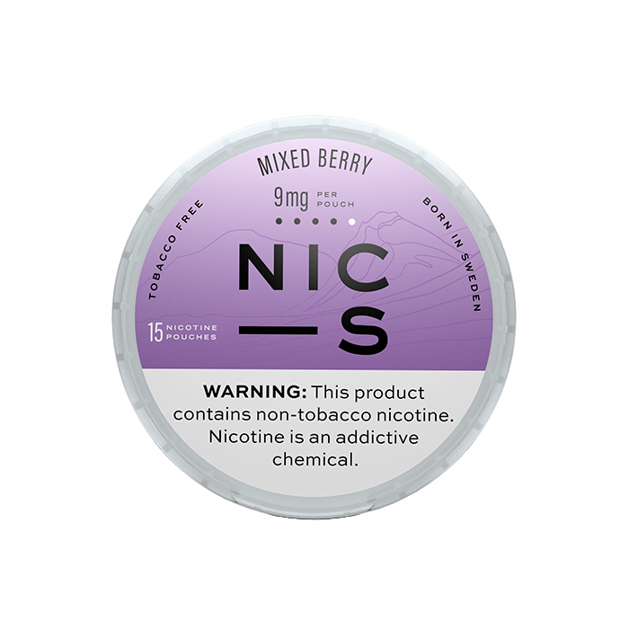 NIC-S Mixed Berry 9MG Nicotine Pouches