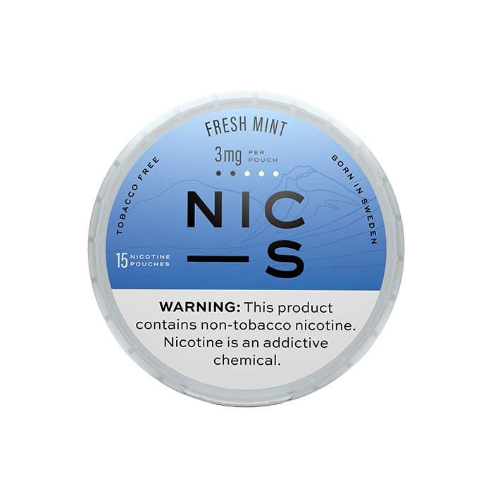 NIC-S Fresh Mint 3MG Nicotine Pouches