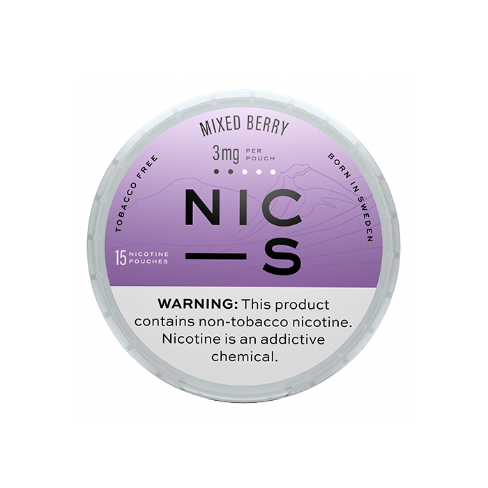 NIC-S Mixed Berry 3MG Nicotine Pouches