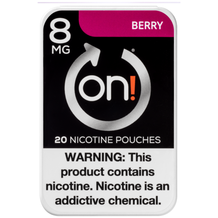 On! 8MG Berry Mini Dry Nicotine Pouches