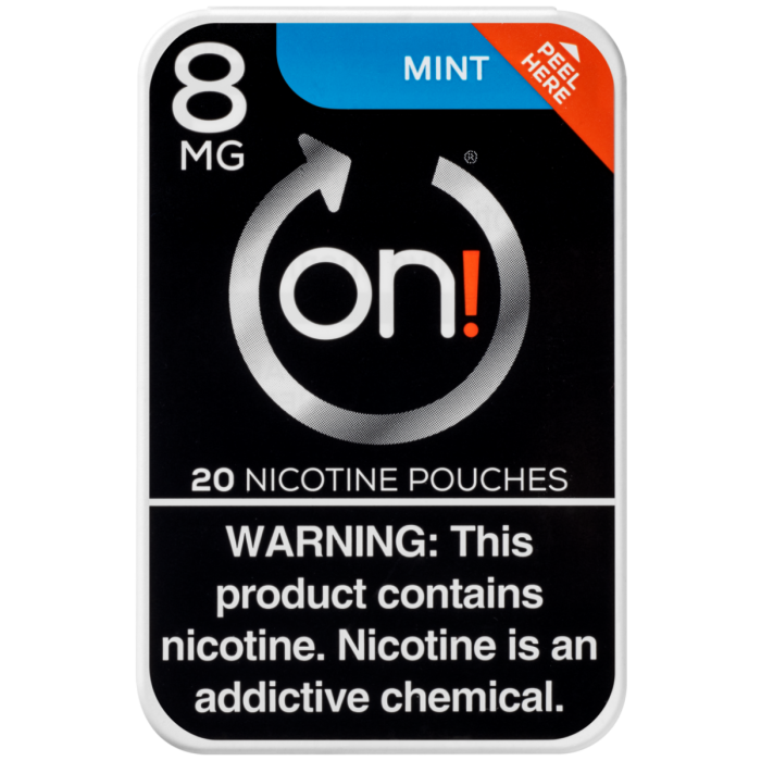 On! 8MG Mint Mini Dry Nicotine Pouches