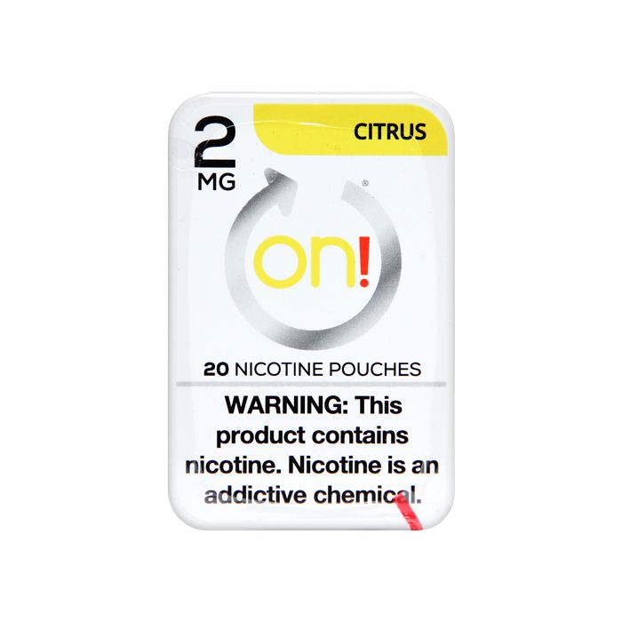 on! Citrus 2mg Dry White Mini