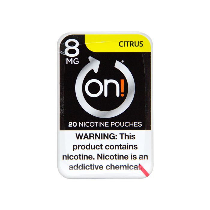on! Citrus 8mg Dry White Mini