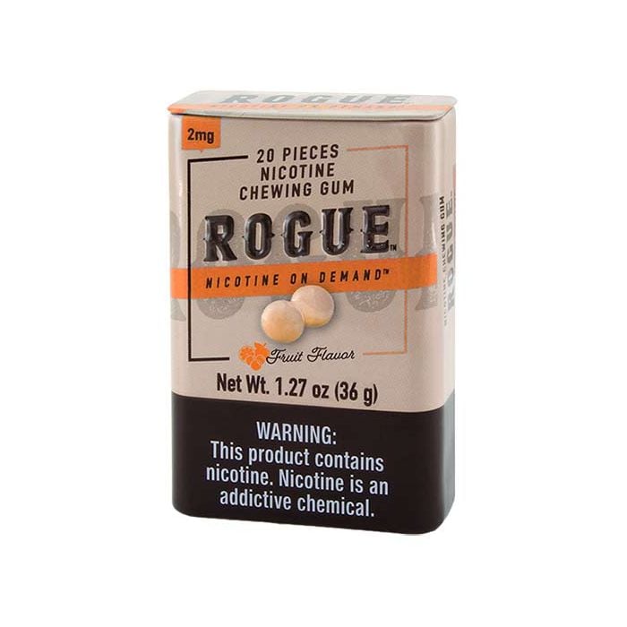 Rogue Fruit Flavor 2mg, Nicotine Chewing gum