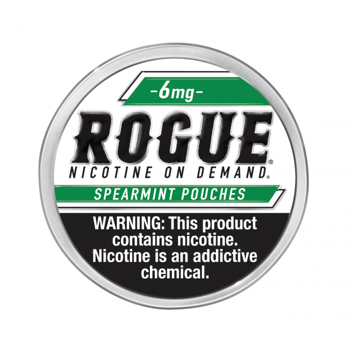 Rogue 6mg Spearmint Slim Dry Strong Nicotine Pouches