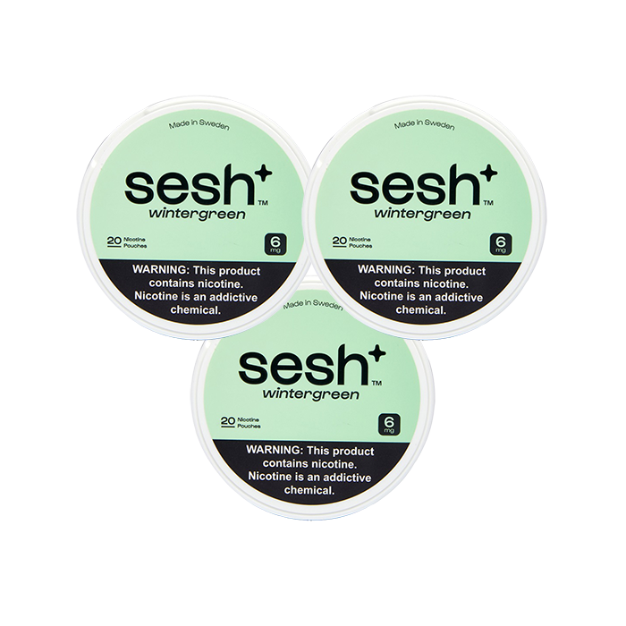 Sesh+ Wintergreen 6mg 3for$9