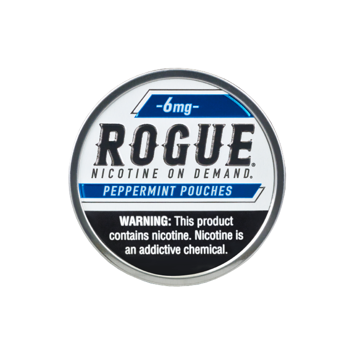 Rogue 6mg Peppermint Slim Dry Strong Nicotine Pouches