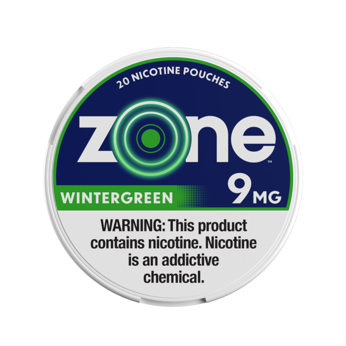 zone Wintergreen 9mg Nicotine Pouches