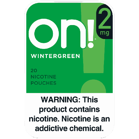 on! Wintergreen 2mg Dry White Mini