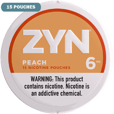ZYN Peach 6mg 15 Pouches